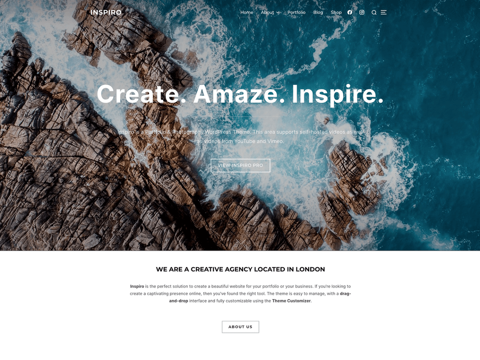 Inspiro Free WordPress Theme inspiro tema gratuito para wordpress