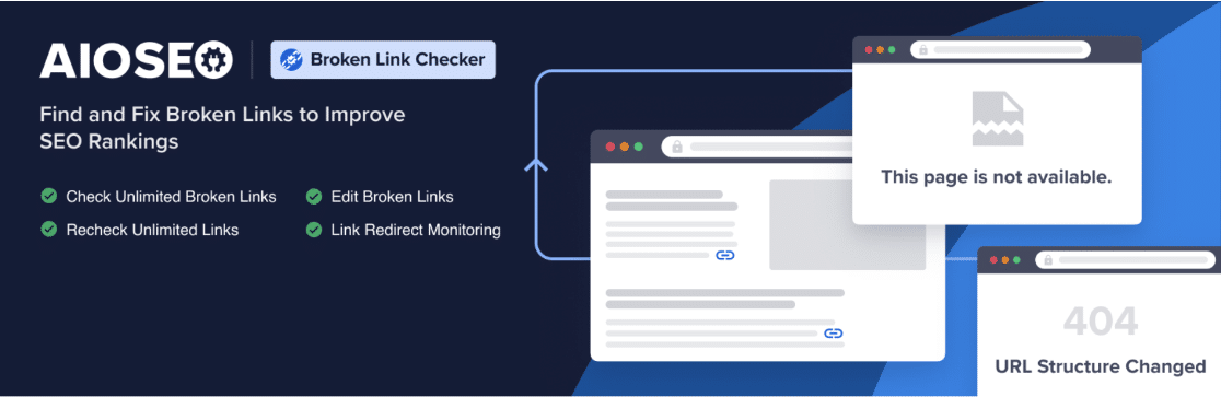Broken Link Checker by AIOSEO - WPForms Vérificateur de liens brisés par AIOSEO