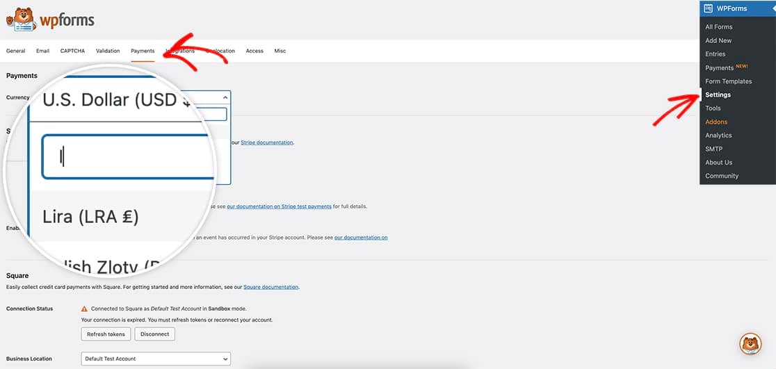 wpforms-new-currency-setting - WPForms Ahora ha utilizado PHP para crear un nuevo símbolo de moneda