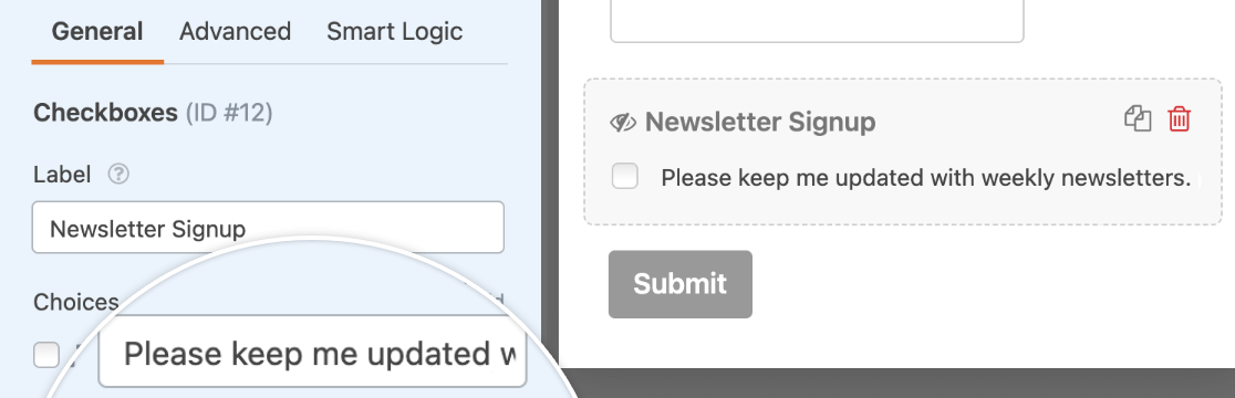 activecampaign-conditional-logic-checkboxes-example - WPForms Adicionando um campo Checkboxes a um formulário ActiveCampaign para lógica condicional