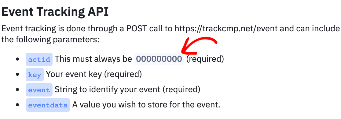 activecampaign-event-account-id - WPForms Copiando seu ID de api de rastreamento de eventos no ActiveCampaign