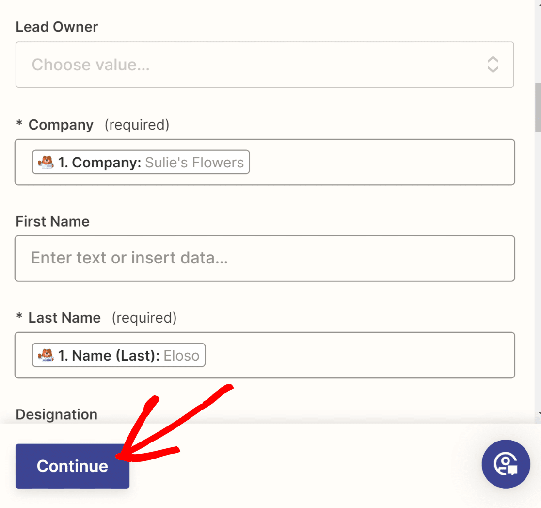Mandatory field mappings Zoho-WPForms - WPForms Mandatory field mappings Zoho-WPForms