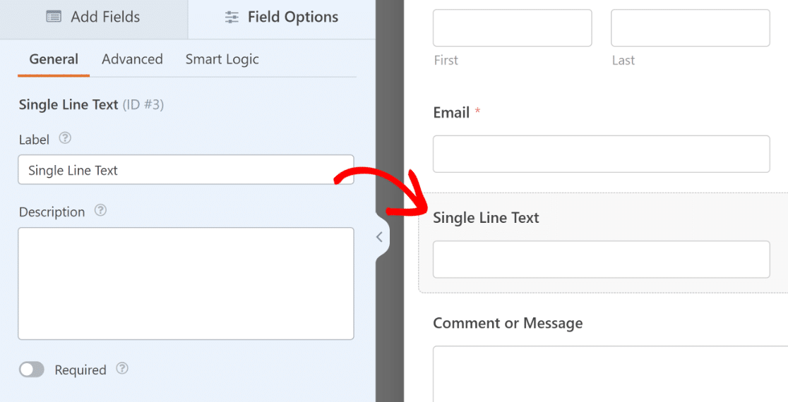 Field Options - Single Line Text Field - WPForms Accessing field options for Single Line Text Field