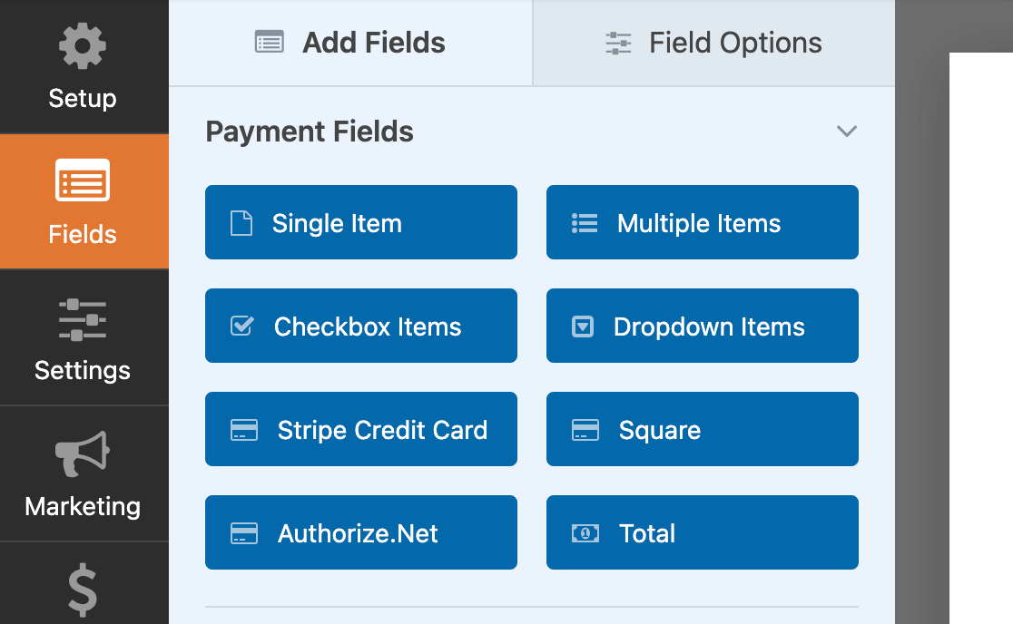payment-fields - WPForms The WPForms payment fields in the form builder