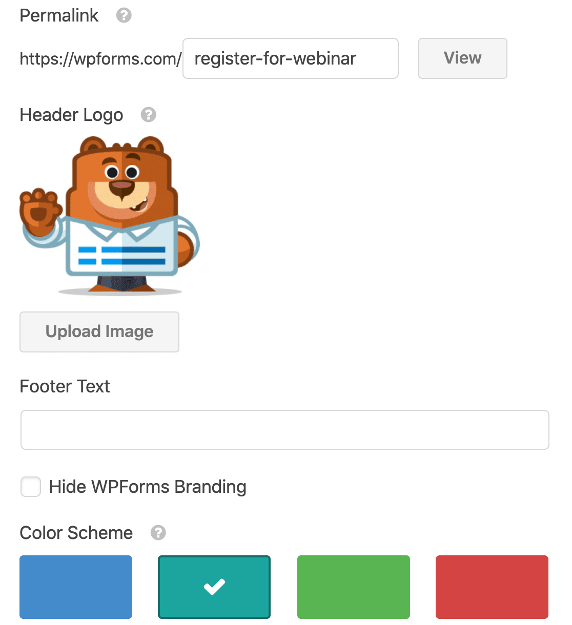 WPForms landing page in WordPress - WPForms Página de destino do WPForms no WordPress