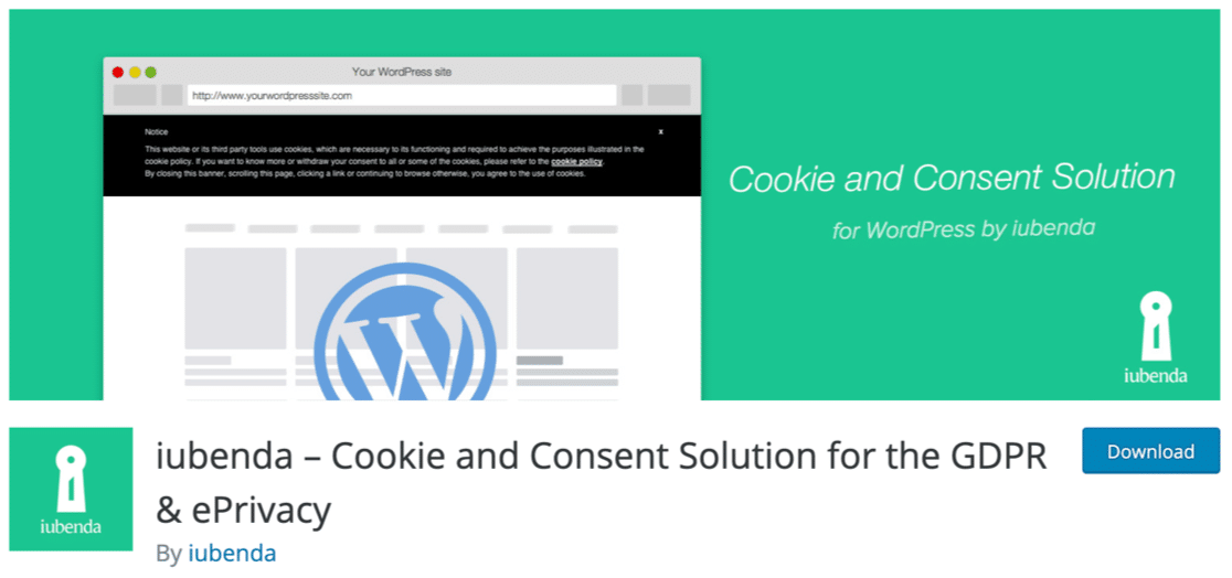 Iubenda WordPress plugin GDPR