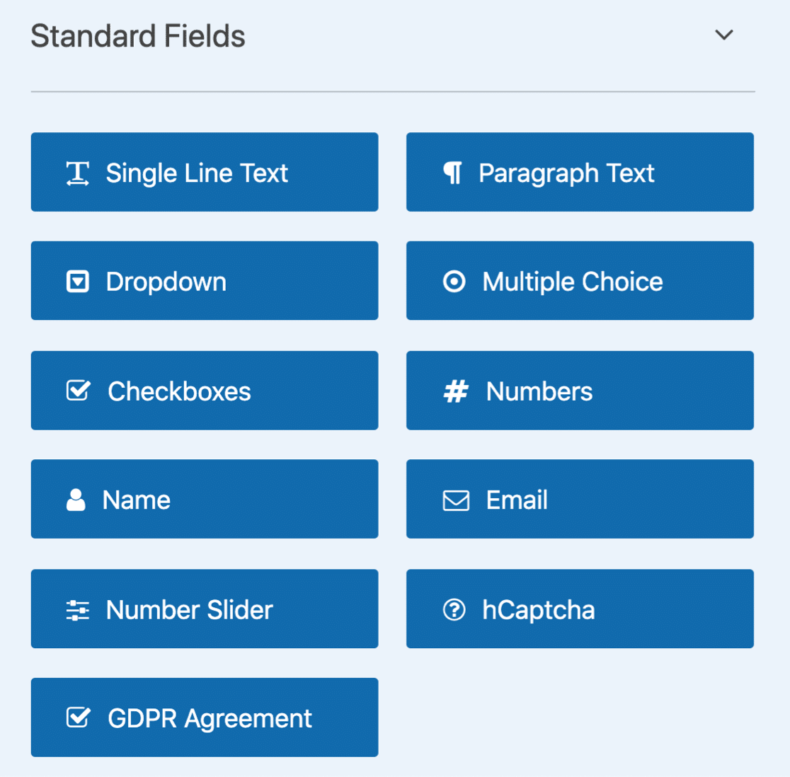 WPForms Lite Standard fields - WPForms Campos padrão do WPForms Lite