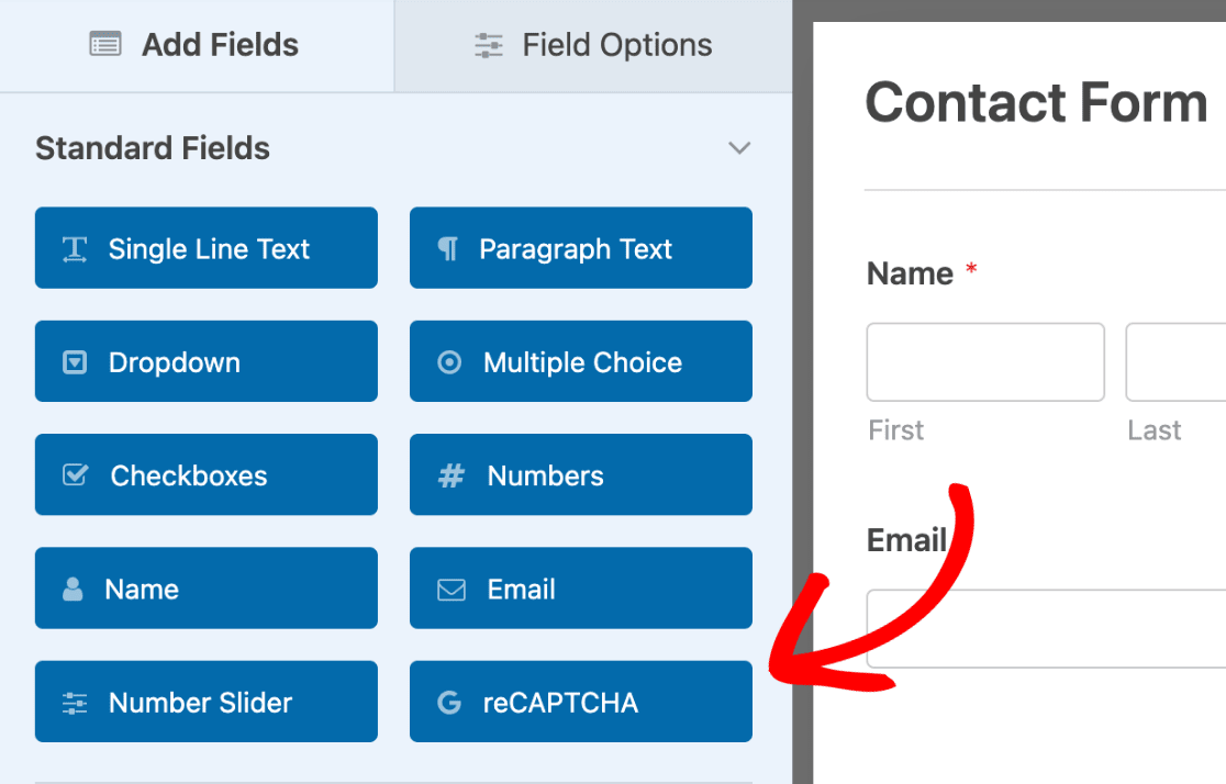 Añadir reCAPTCHA a un formulario de contacto