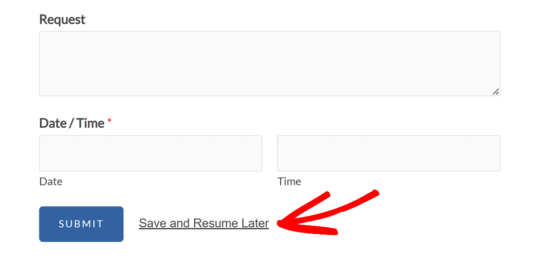 save-and-resume-link - WPForms Un link per salvare e riprendere sul frontend