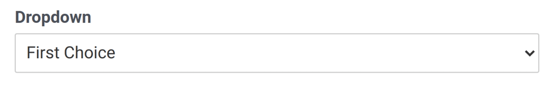 dropdown-field - WPForms Um campo pendente