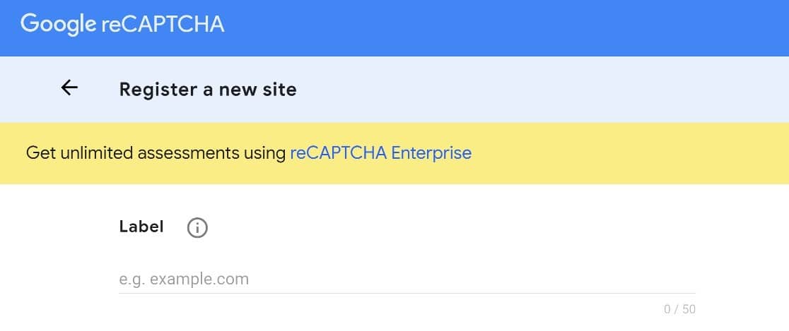 recaptcha-enter-label - WPForms recaptcha inserire l'etichetta