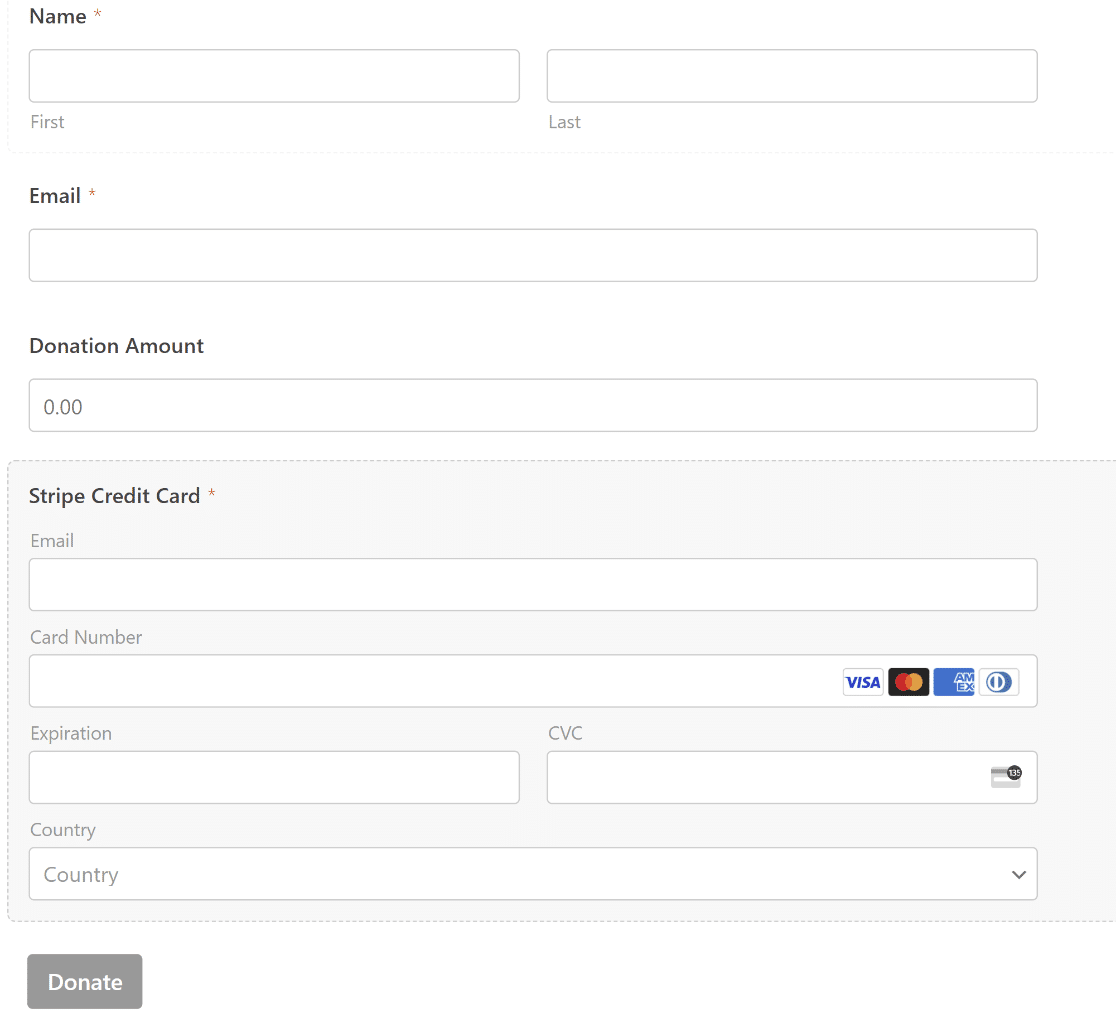 Donation Form - WPForms Donation form