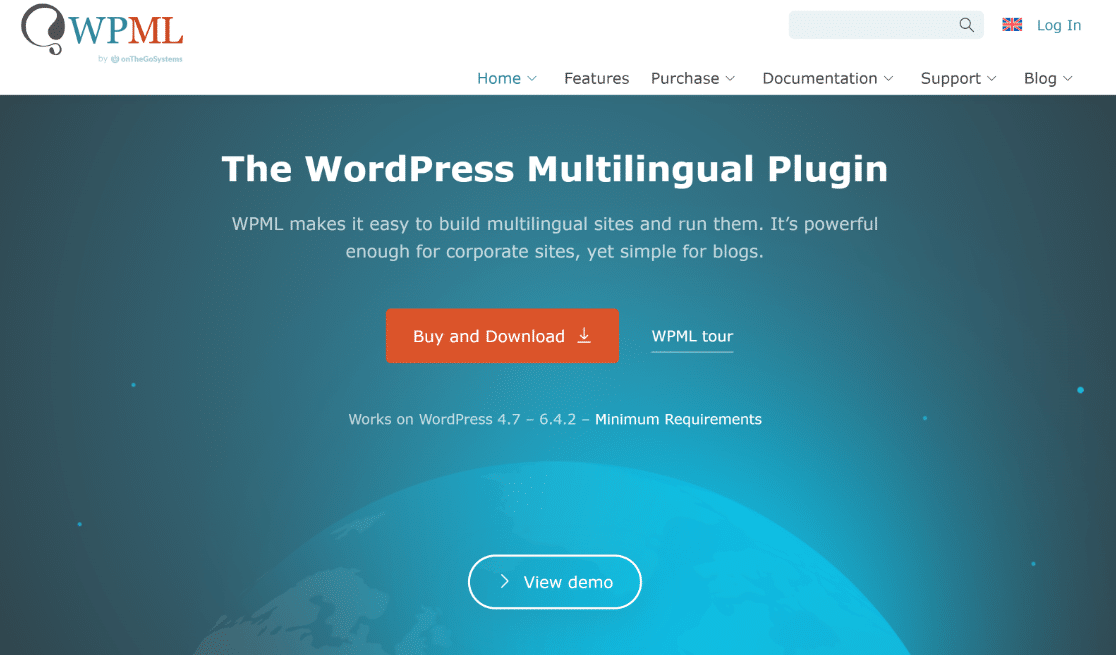 the wpml homepage - WPForms la page d'accueil de l'omfp