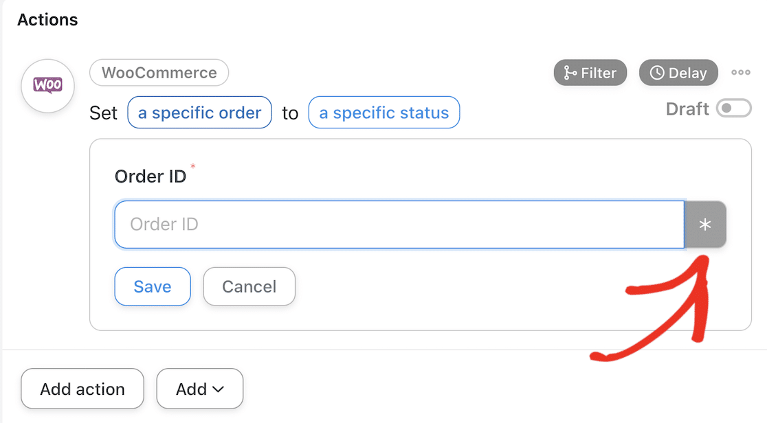 Select Order ID - WPForms Sélectionner l'ID de la commande
