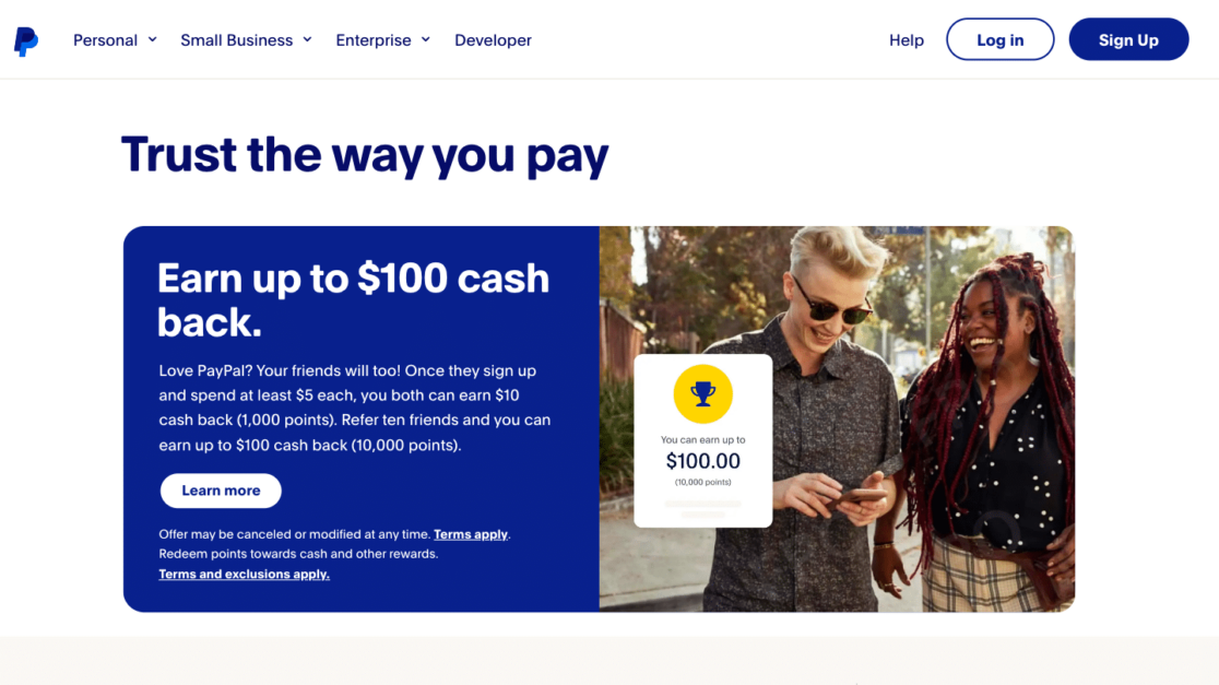 PayPalHomepage - WPForms PayPal homepage