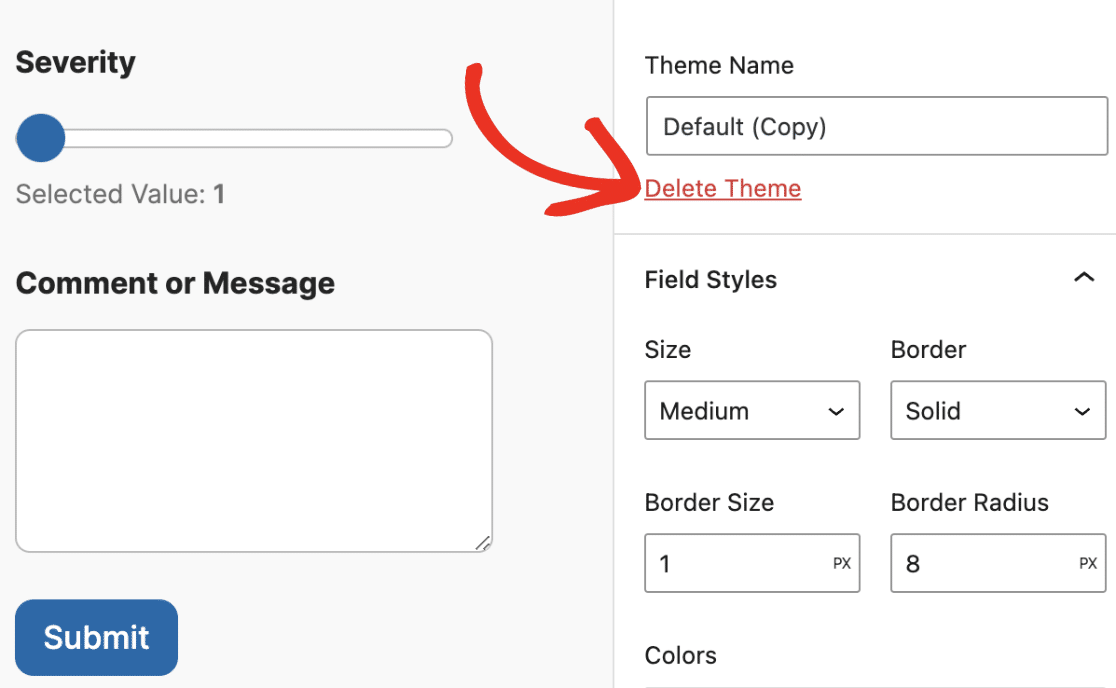 Delete theme