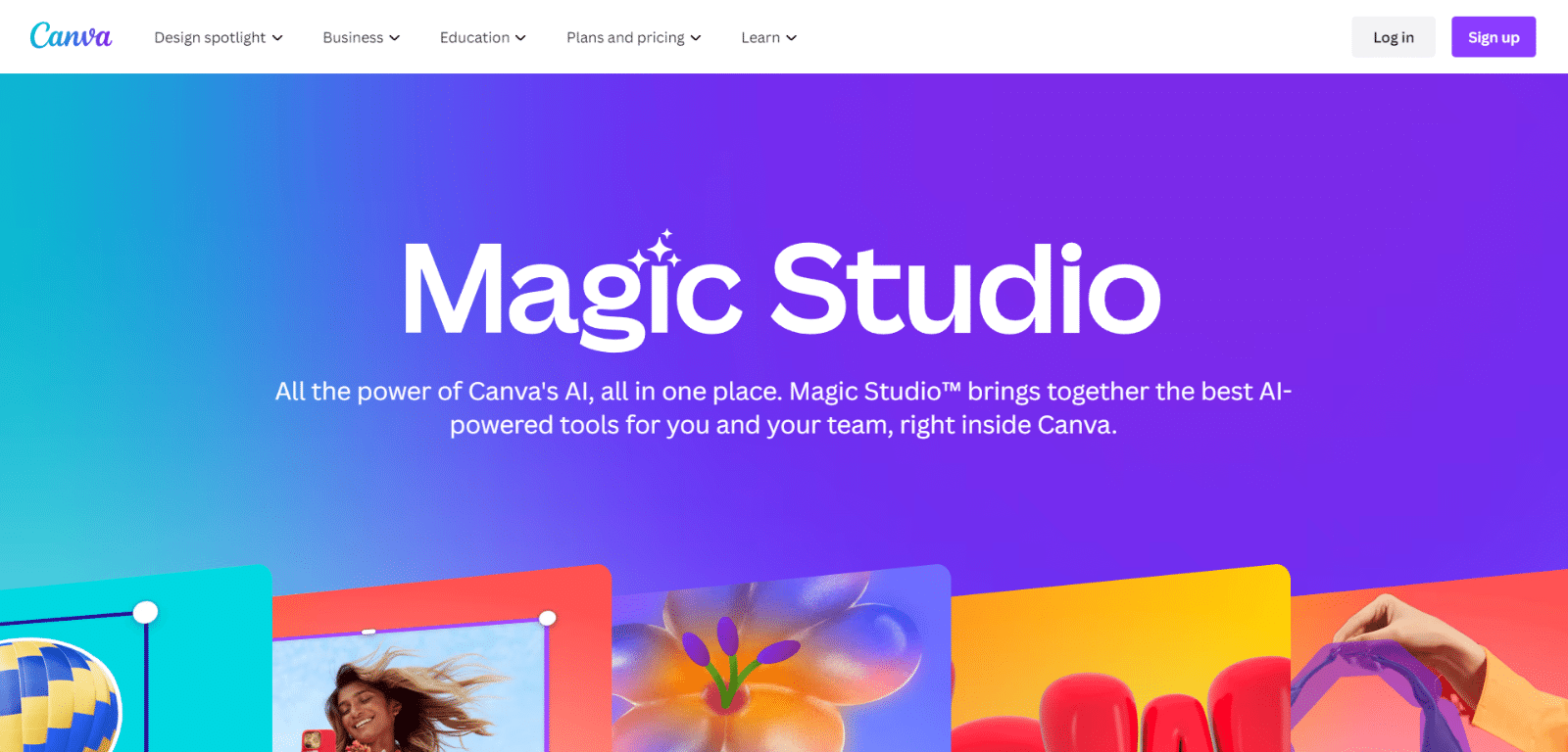 Outil d'IA Canva Magic Studio
