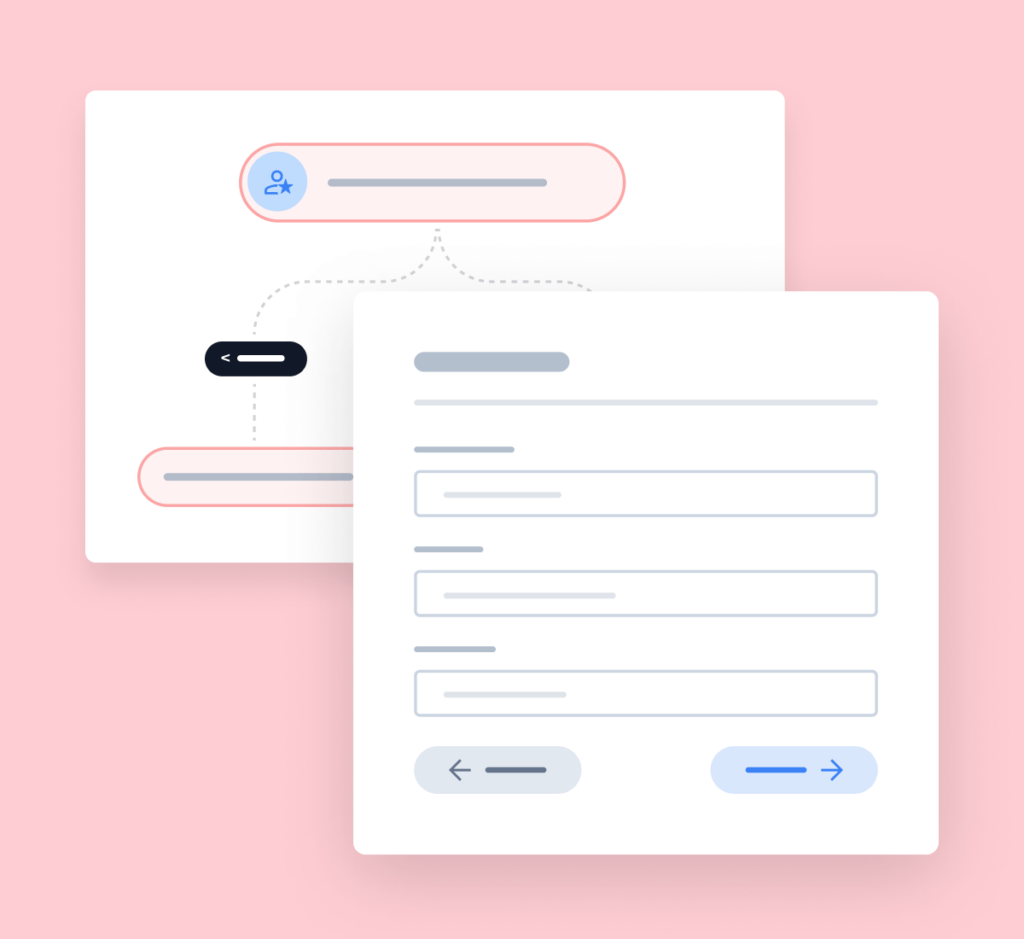 Illustration of Stripes Increased Flexibility and Control Features - WPForms Ilustração das funcionalidades de maior flexibilidade e controlo do Stripe
