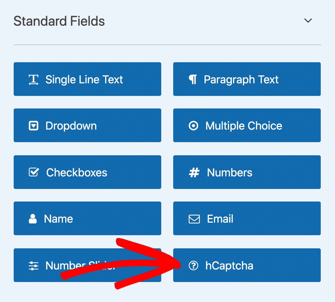 Click the hCaptcha button to stop contact form spam - WPForms Clique no botão hCaptcha para impedir o spam no formulário de contacto